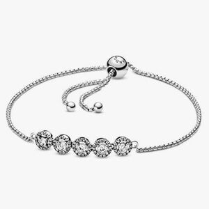 Pandora Round Sparkle Slider Bracelet